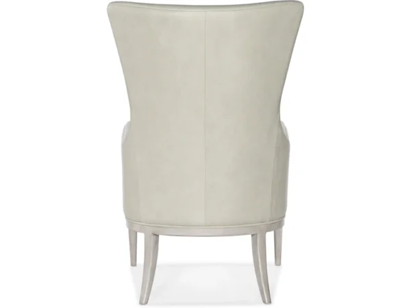 Kyndall Club Chair with Accent Pillow (2 Leather Options) - Image 8