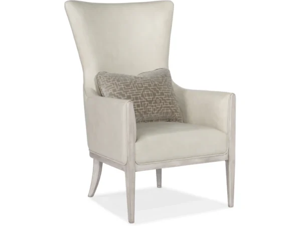 Kyndall Club Chair with Accent Pillow (2 Leather Options) - Image 2