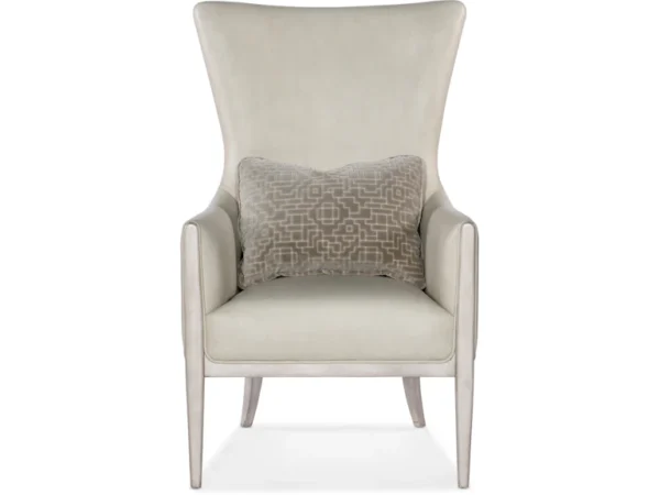 Kyndall Club Chair with Accent Pillow (2 Leather Options) - Image 4