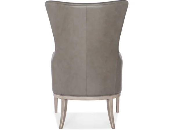 Kyndall Club Chair with Accent Pillow (2 Leather Options) - Image 7
