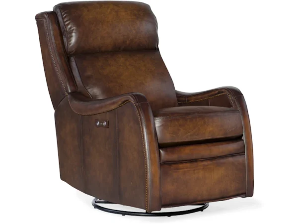 Stark PWR Swivel Glider Recliner (2 Leather Options)