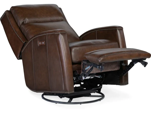 Declan PWR Swivel Glider Recliner (2 Leather Options) - Image 6