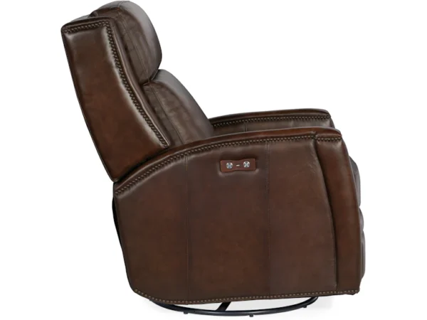 Declan PWR Swivel Glider Recliner (2 Leather Options) - Image 8