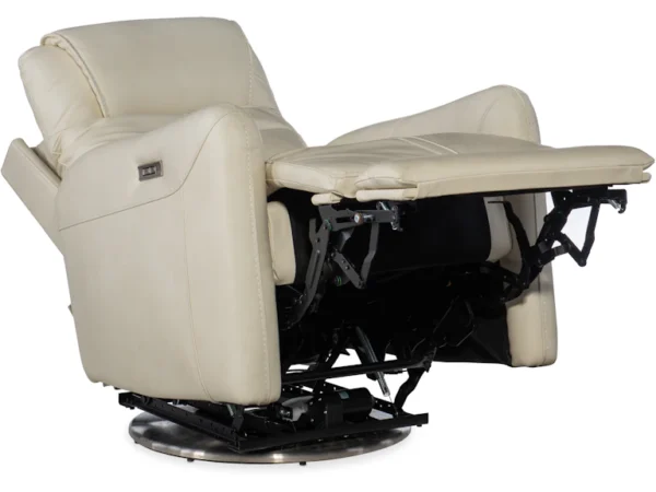 Steffen Swivel Power Recliner with Power Headrest (2 Leather Options) - Image 7
