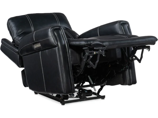 Carroll Power Recliner with Power Headrest and Lumbar (2 Leather Options) - Image 7