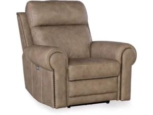 Duncan Power Recliner w/Power Headrest & Lumbar (2 Leather Options)