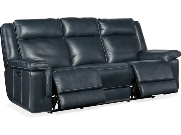 Montel Lay Flat Power Sofa with Power Headrest & Lumbar (2 Leather Options) - Image 4