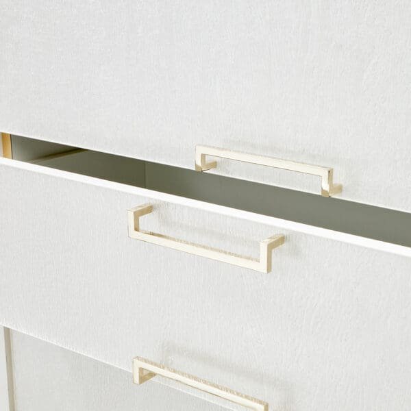 Palm Gate 6 Drawer Chest Cloud White - Image 4