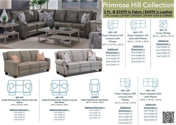 Primrose Hill Leather Sofa - Image 14