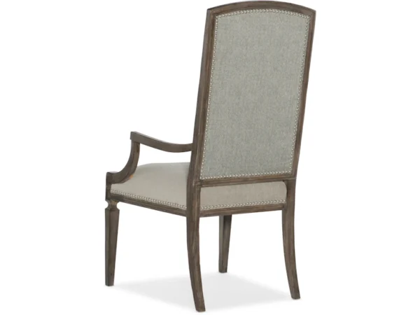 Woodlands Arched Upholstered Arm Chair - Image 2