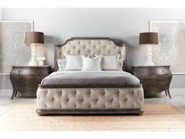 Traditions King Upholstered Panel Bed - Image 2
