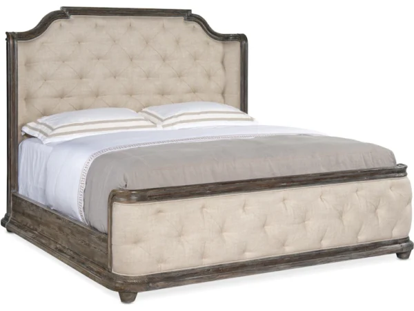Traditions King Upholstered Panel Bed