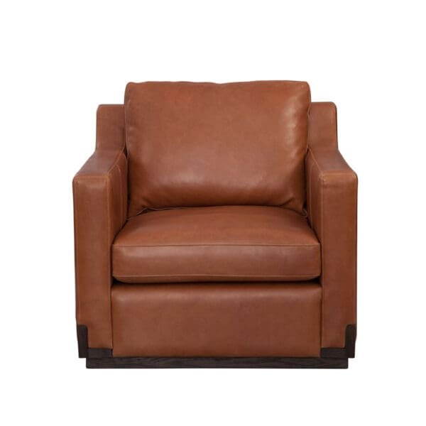 NALL LEATHER CHAIR IN BRIGHTON SADDLE - Image 2