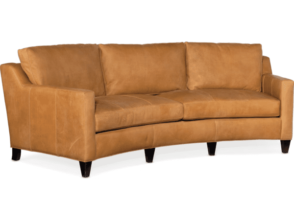 MELVILLE CONVERSATION LEATHER SOFA