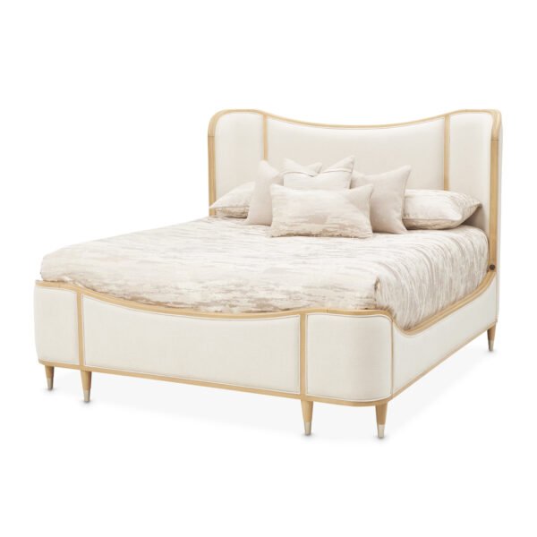 CAMELLIA FIELD CARAMEL King Upholstered Bed - Image 2