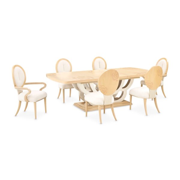 Camellia Field Rect. Pedestal Dining Table - Image 12
