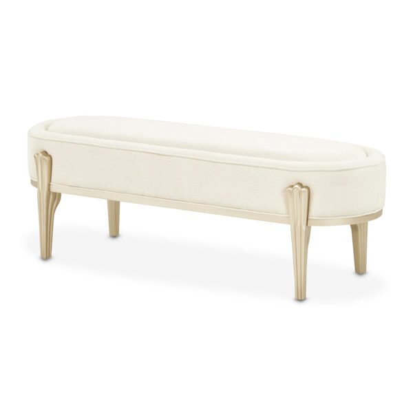 CAMELLIA FIELD CARAMEL  Accent Bench