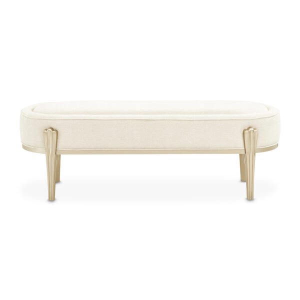 CAMELLIA FIELD CARAMEL  Accent Bench - Image 2