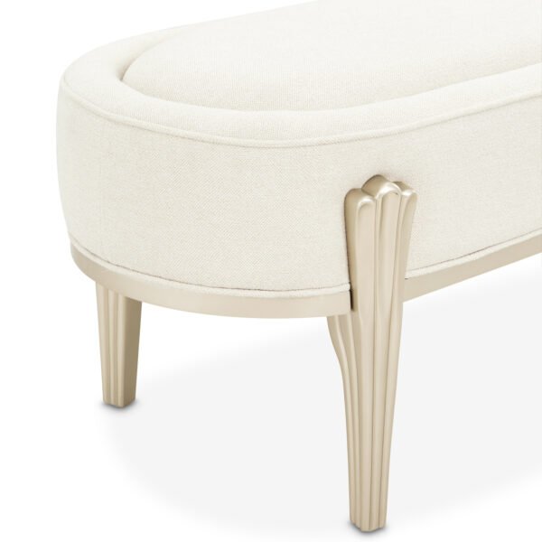 CAMELLIA FIELD CARAMEL  Accent Bench - Image 5