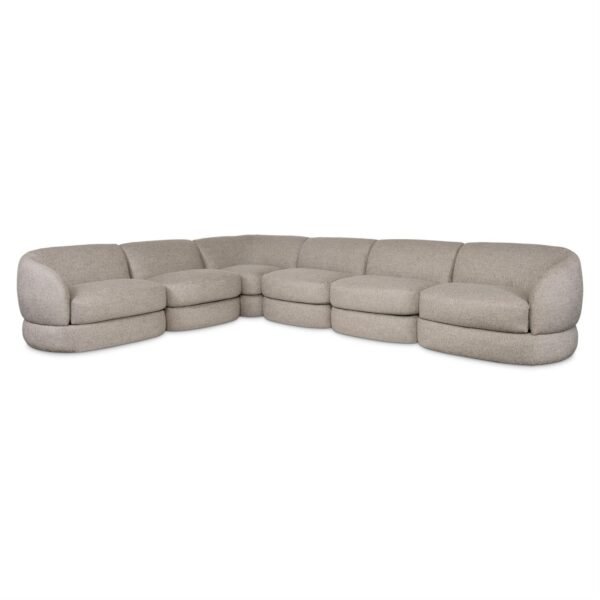 Sylvio 6pc Fabric Sectional - Image 4