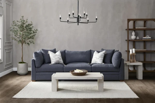 Audrey Upholstered Large Sofa Rise (3 Fabric Options) - Image 6