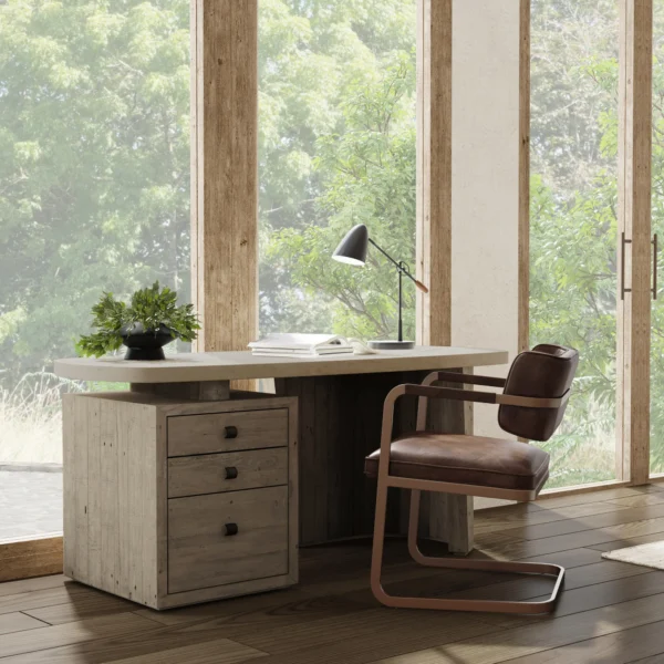 Angus Solid Wood Desk - Image 5