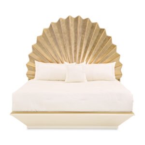 Fantosini Gold Leaf  Eastern King Fan Bed