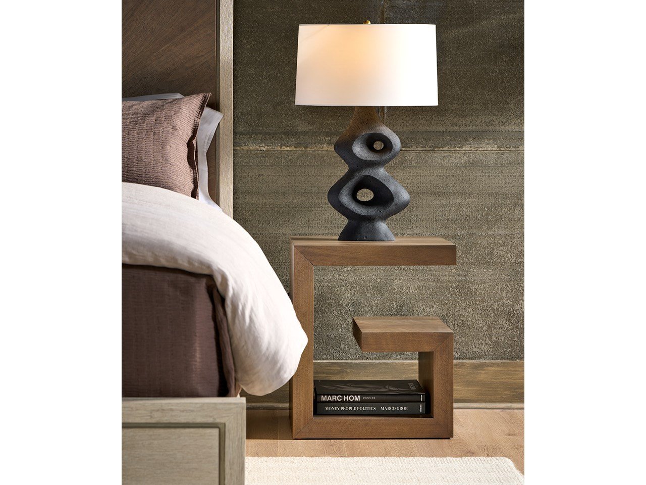 MODERN HAZE BEDSIDE TABLE - Image 5