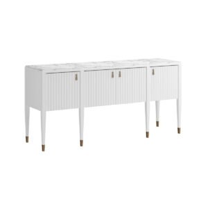 Eave Sideboard/stone top-Uplft White