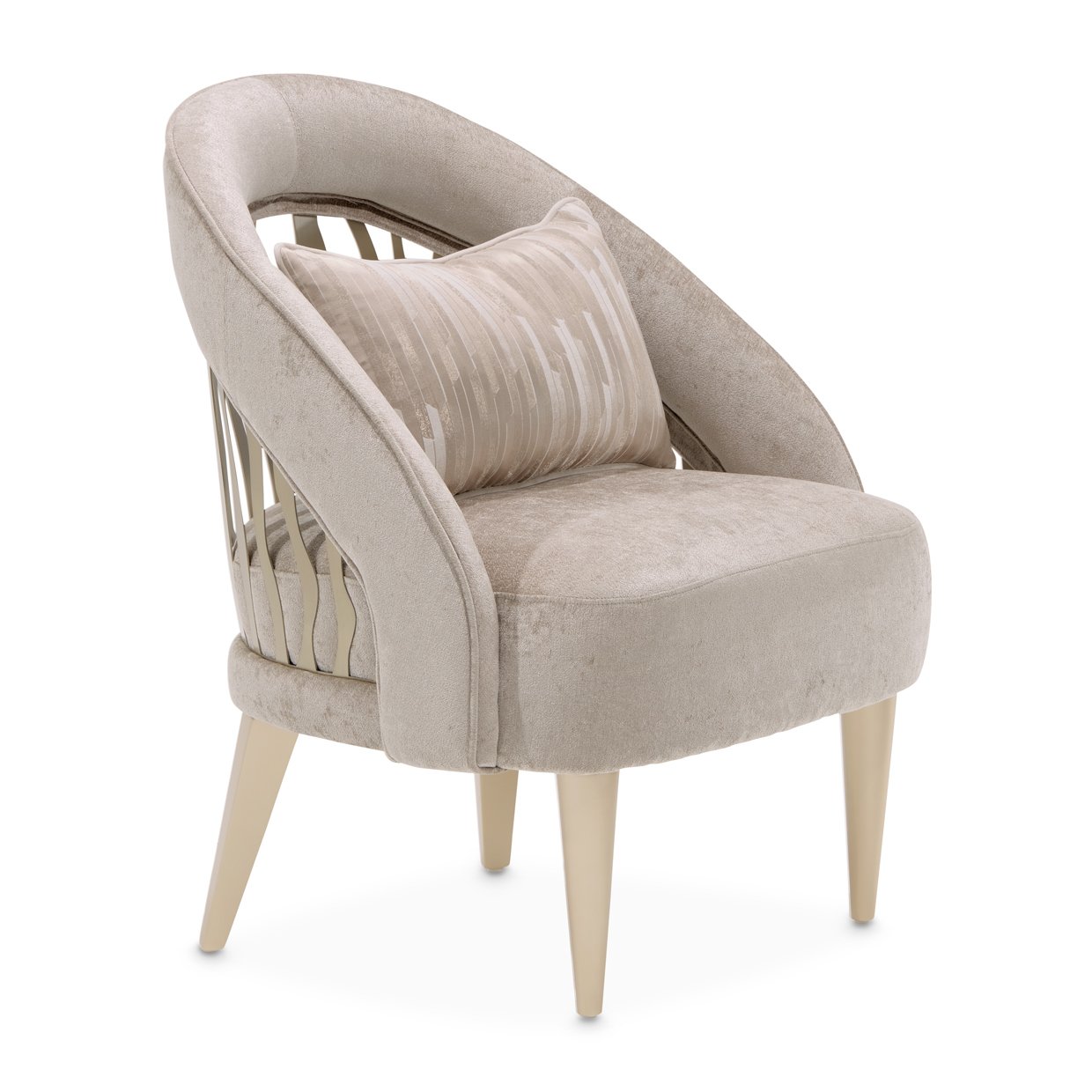 La Rachelle Champagne Accent Chair - Image 3