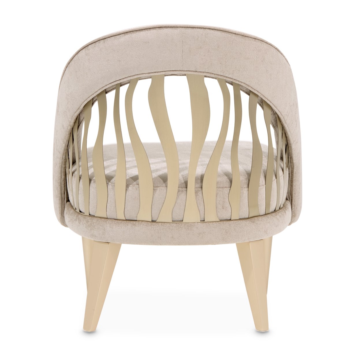 La Rachelle Champagne Accent Chair - Image 4