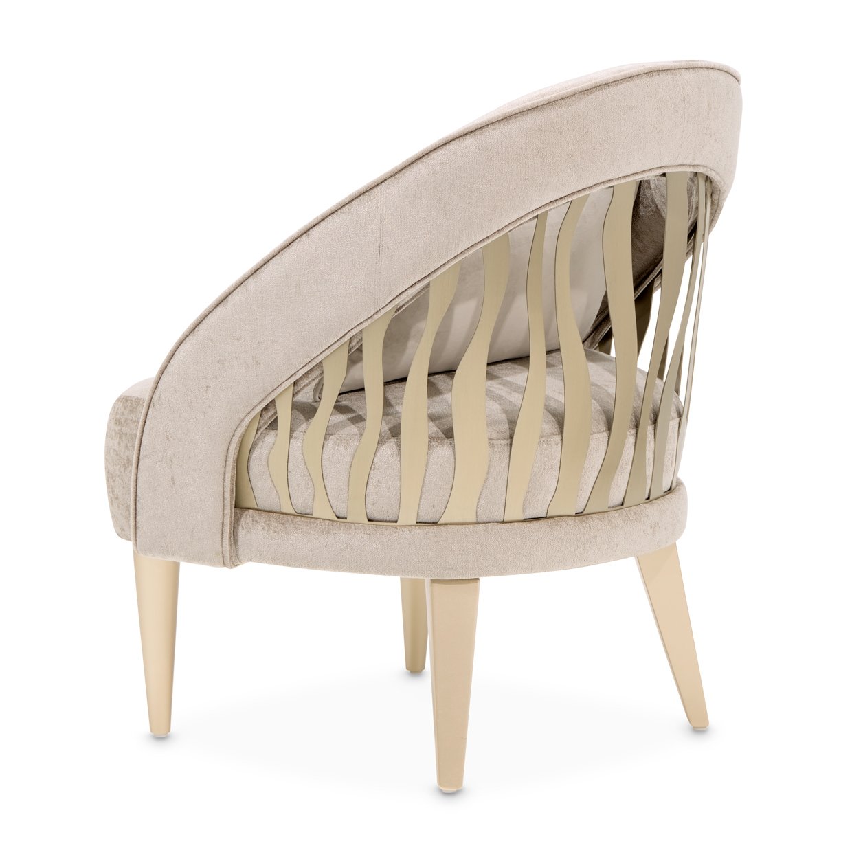 La Rachelle Champagne Accent Chair - Image 5