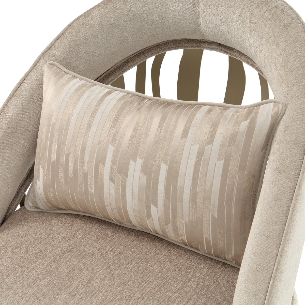 La Rachelle Champagne Accent Chair - Image 6