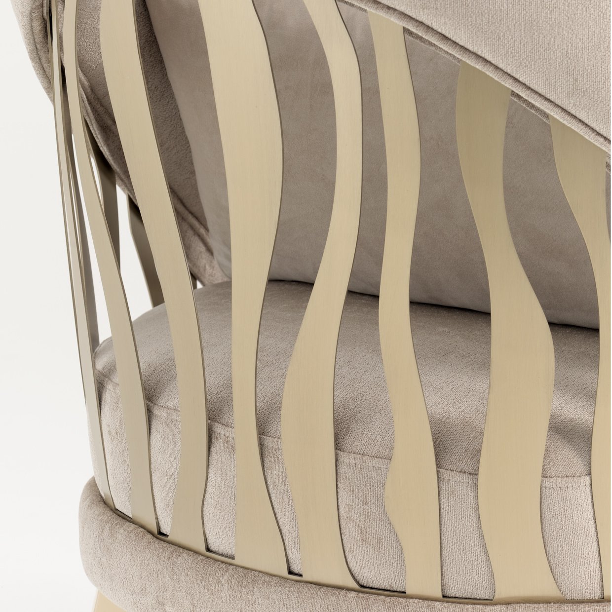 La Rachelle Champagne Accent Chair - Image 7
