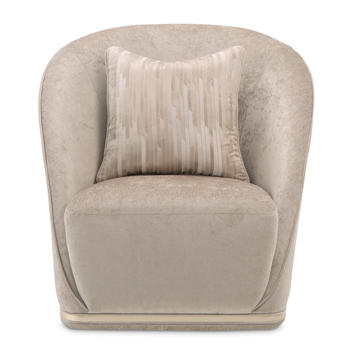 La Rachelle Champagne Swivel Chair1799 - Image 2
