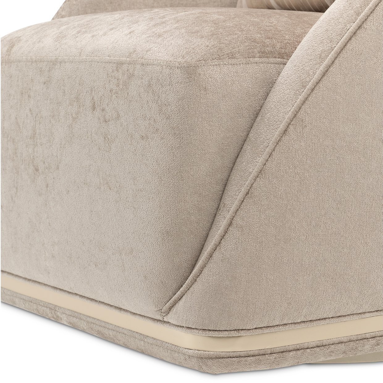 La Rachelle Champagne Swivel Chair1799 - Image 5