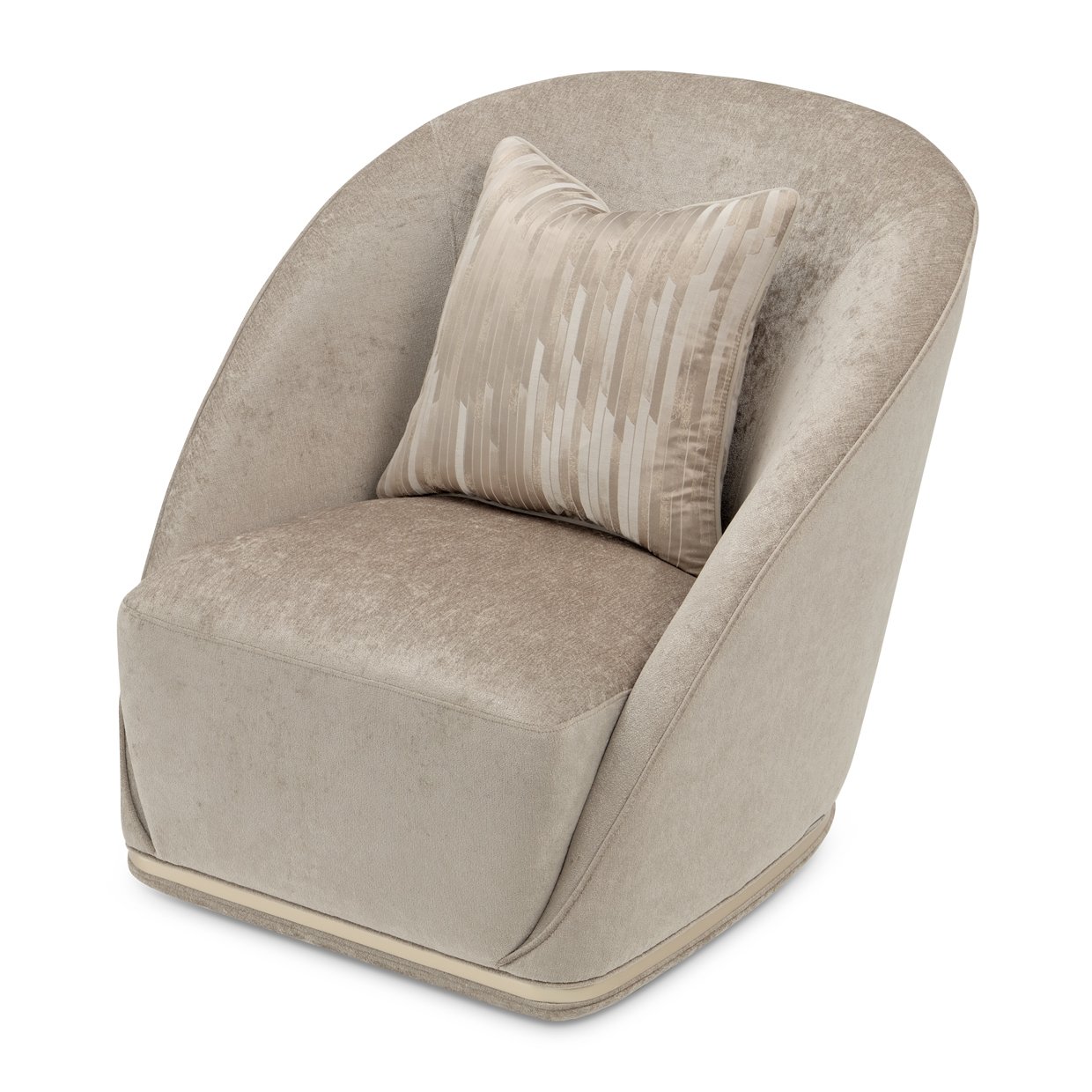 La Rachelle Champagne Swivel Chair1799 - Image 4