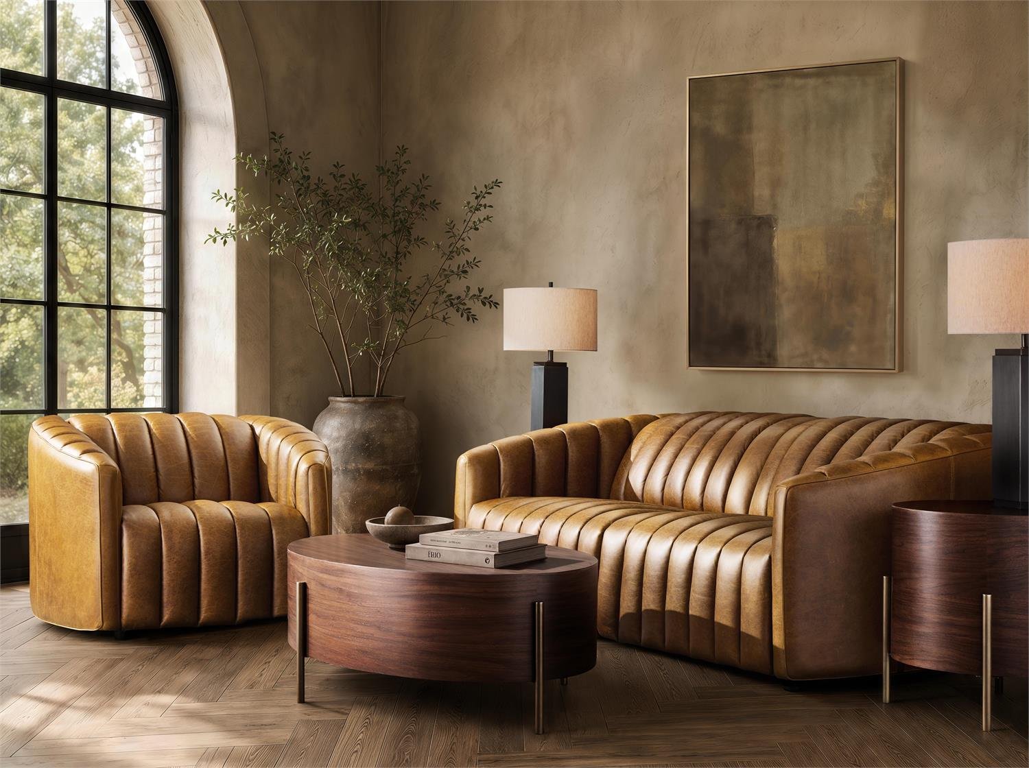 Brighton Leather Power Motion Sofa - Image 9