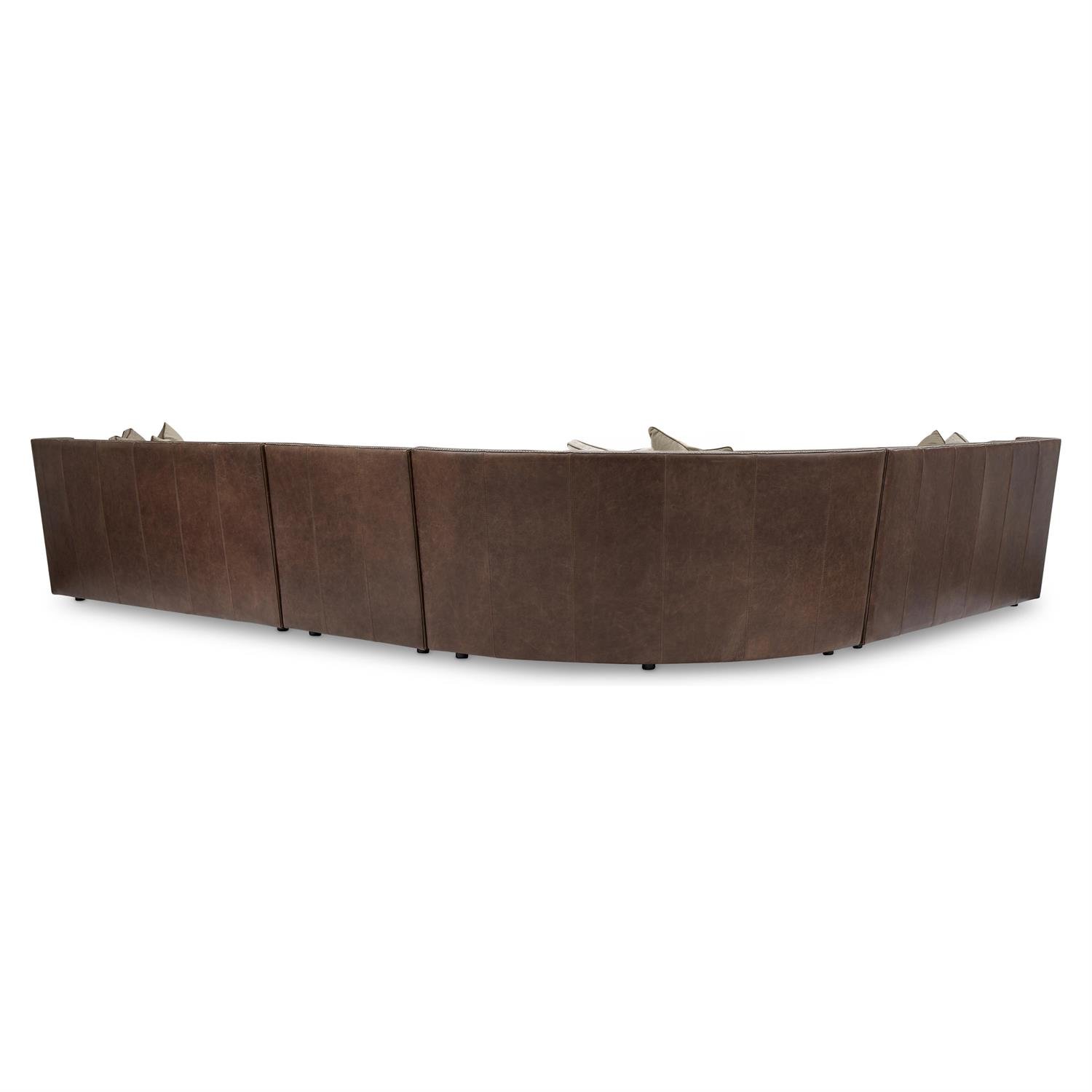Candace 4 Pc Leather Sectional - Image 4