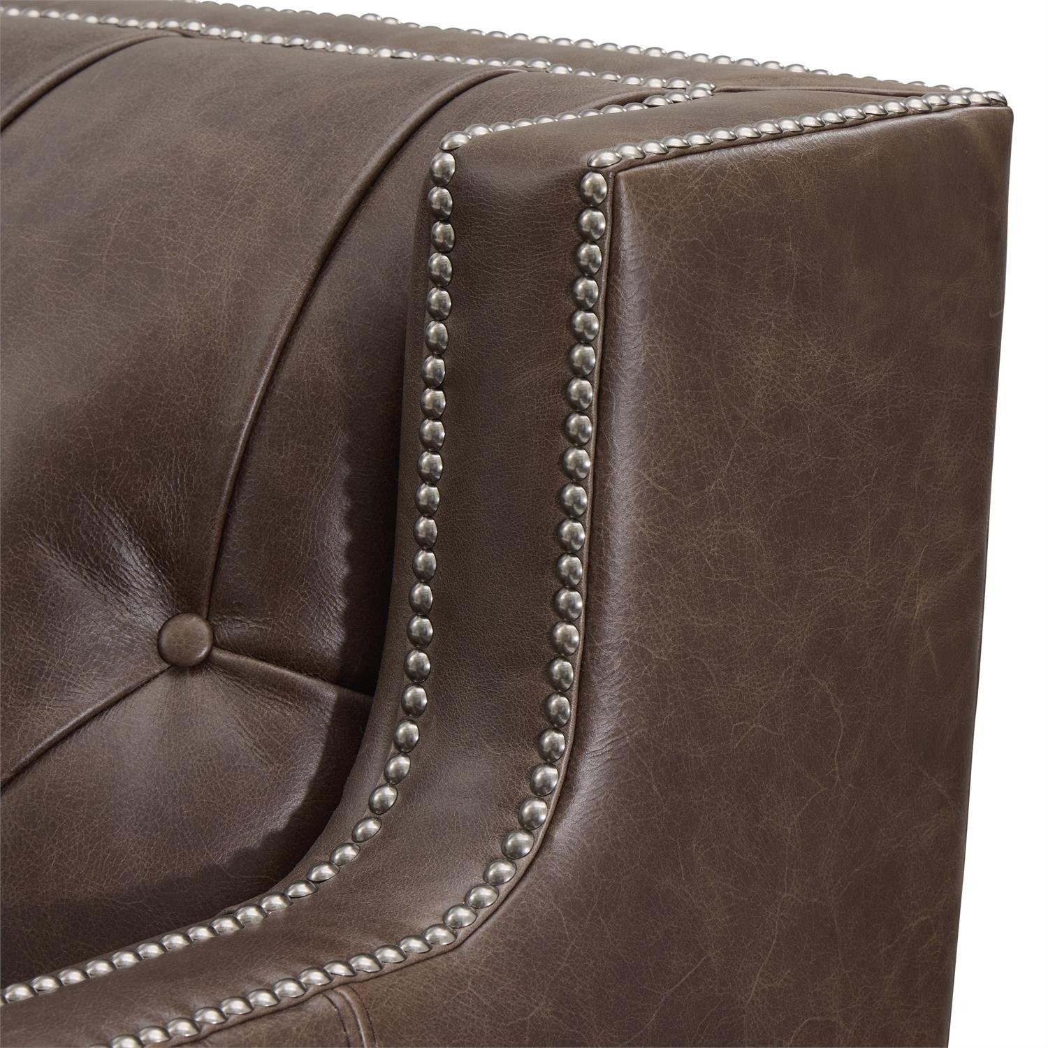 Candace 4 Pc Leather Sectional - Image 7