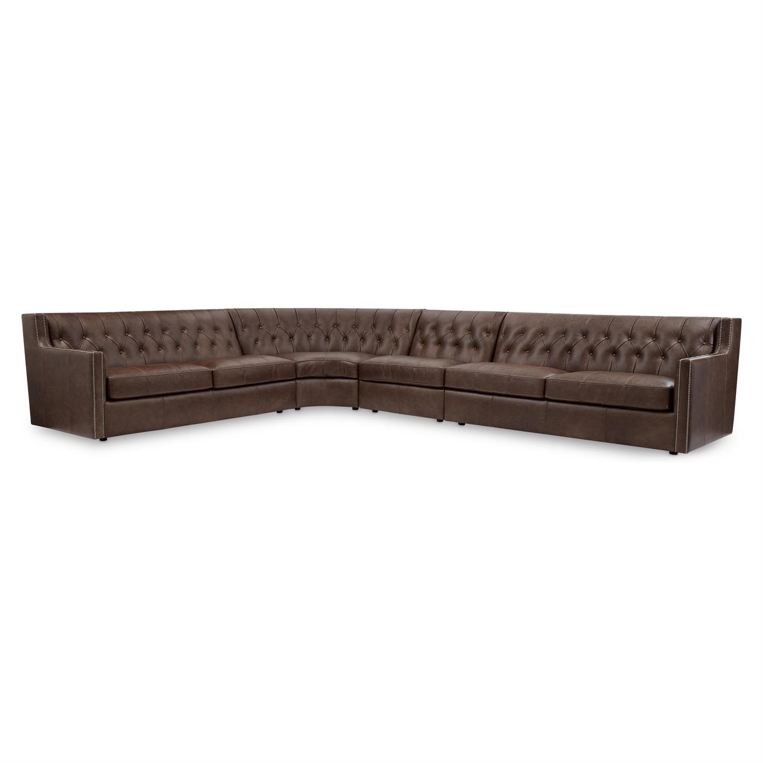 Candace 4 Pc Leather Sectional - Image 5