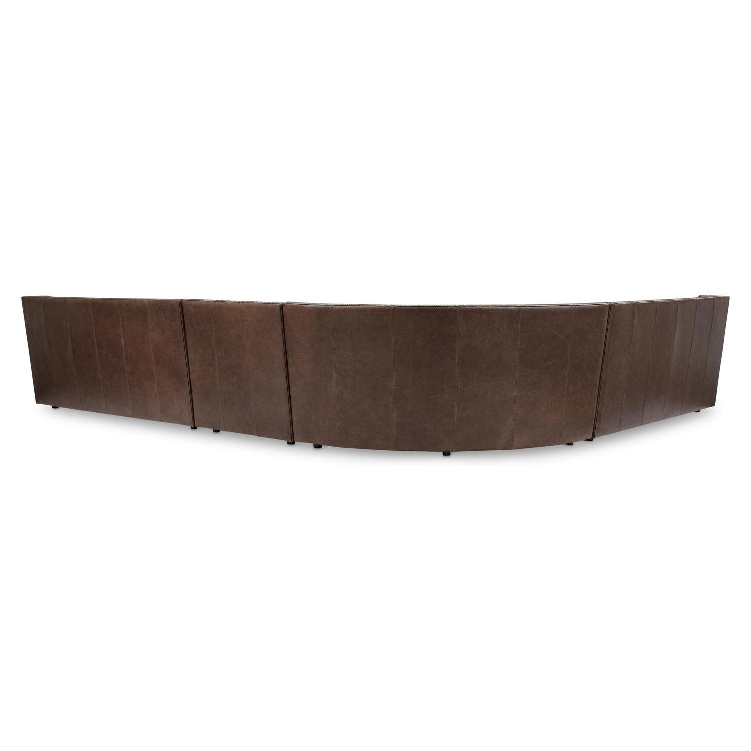 Candace 4 Pc Leather Sectional - Image 6